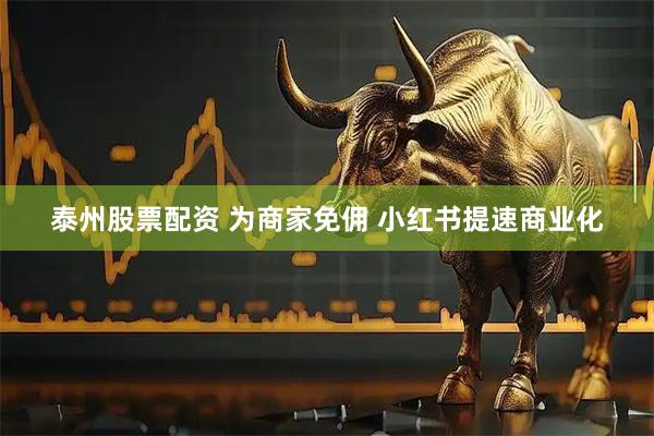 泰州股票配资 为商家免佣 小红书提速商业化