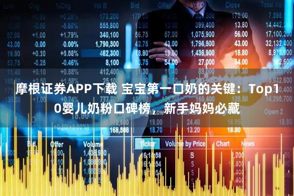 摩根证券APP下载 宝宝第一口奶的关键：Top10婴儿奶粉口碑榜，新手妈妈必藏